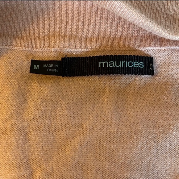 Maurices Blush Medium Surplice Sweater - Picture 3 of 5